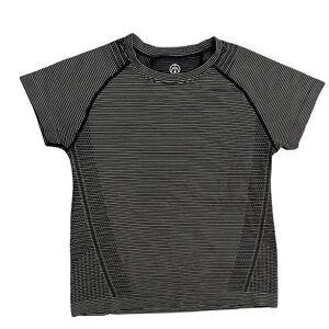 MOVE THEOLOGY Striped Black and White workout top | Size medium- runs small